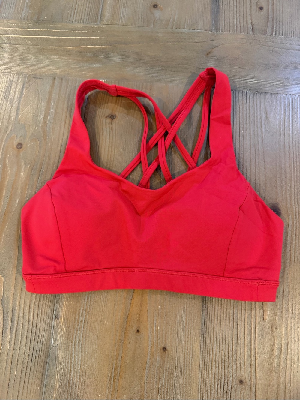 lululemon athletica Red Strappy Back Sports Bra